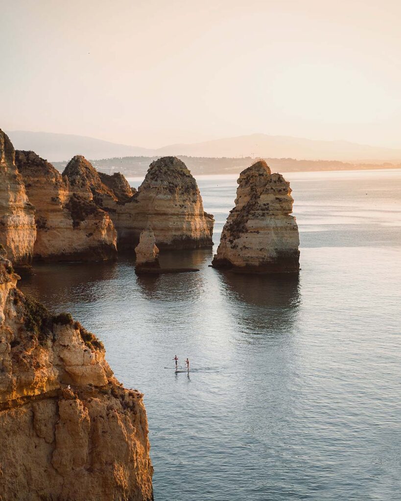 sunrise view of ponta da piedade with stand up pad 2MRDCMT